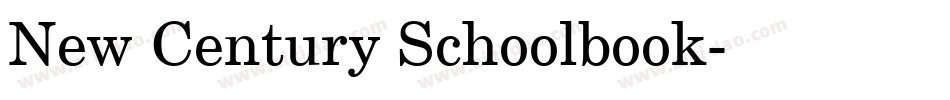 New Century Schoolbook字体转换